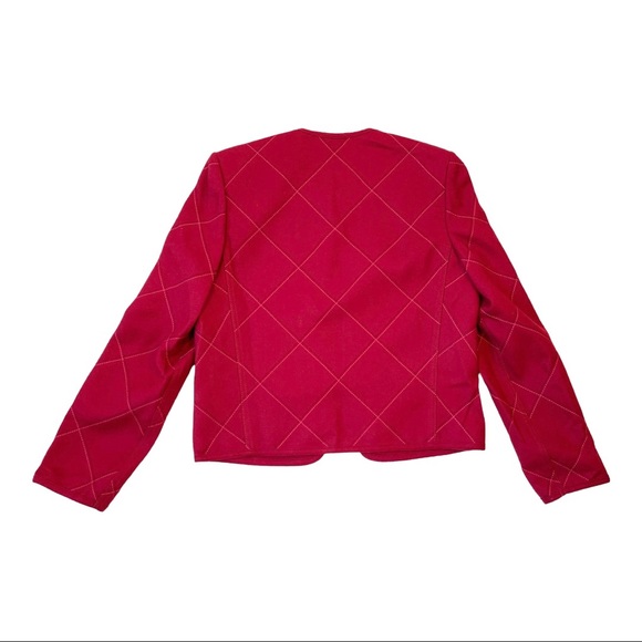 LOUIS FERAUD Vintage Red Blazer Jacket - Picture 2 of 3